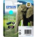 Epson 24XL (T243240) Cyan Original Claria Photo HD High Capacity Ink Cartridge (Elephant)
