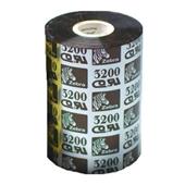 Zebra 03200BK08045 Original Wax/Resin Printer Ribbon 3200 (80mm x 450m)