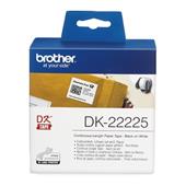 Brother DK-22225 Original Continuous Label Tape (38mm x 30.48m) Black on White