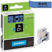 Dymo 45016 (S0720560) Original Label Tape (12mm x 7m) Black On Blue
