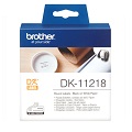 Brother DK-11218 Original Label Tape (29mm x 90mm) Black on White x 800
