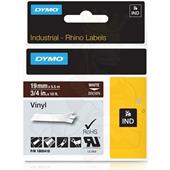 Dymo 1805418 Original Label Tape (19mmx5.5m) White On Brown