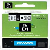 Dymo 40913 (S0720680) Original Label Tape (9mm x 7m) Black on White