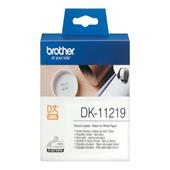 Brother DK-11219 Original P-Touch Label Tape (12mm x 1200) Black On White