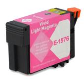 Compatible Light Magenta Epson T1576 Ink Cartridge (Replaces Epson T1576 Turtle)
