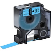 Compatible Dymo 45016 (S0720560) Label Tape (12mm x 7m) Black On Blue