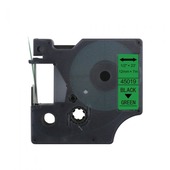 Compatible Dymo 45019 (S0720590) Label Tape (12mm x 7m) Black On Green